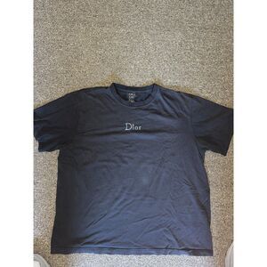 Dior Parody T Shirt Mens XL LL Bean Blank Embroidered Logo Streetwear